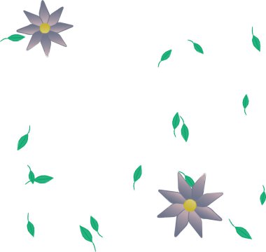 Yaprakları pürüzsüz arkaplan, vektör illüstrasyonu