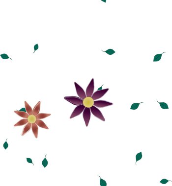 Yaprakları pürüzsüz arkaplan, vektör illüstrasyonu