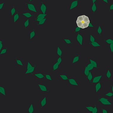 soyut çiçekler ve pürüzsüz arkaplan, vektör illüstrasyonu