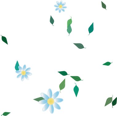 soyut çiçekler ve pürüzsüz arkaplan, vektör illüstrasyonu