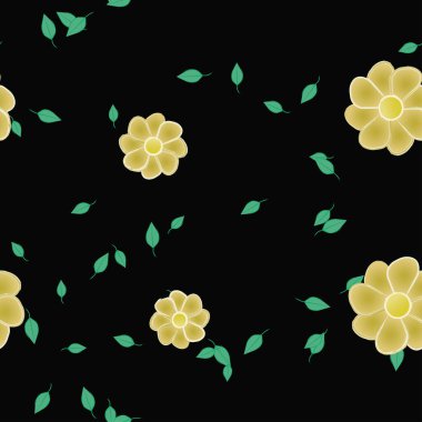 Yaprakları pürüzsüz arkaplan, vektör illüstrasyonu