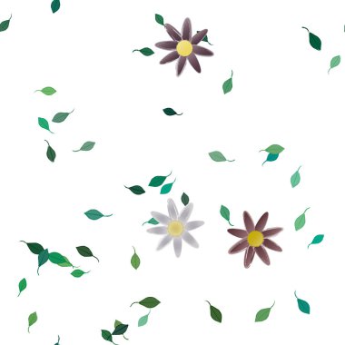 Yaprakları pürüzsüz arkaplan, vektör illüstrasyonu