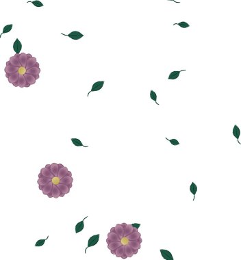 Yaprakları pürüzsüz arkaplan, vektör illüstrasyonu