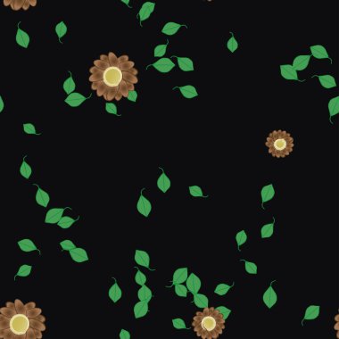 Yaprakları pürüzsüz arkaplan, vektör illüstrasyonu