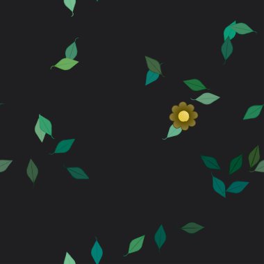 Yaprakları pürüzsüz arkaplan, vektör illüstrasyonu