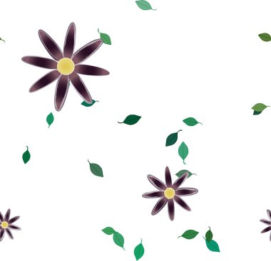 Yaprakları pürüzsüz arkaplan, vektör illüstrasyonu