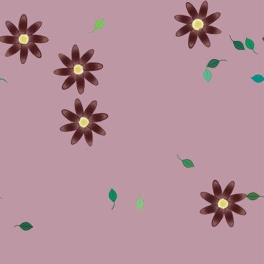 Yaprakları pürüzsüz arkaplan, vektör illüstrasyonu