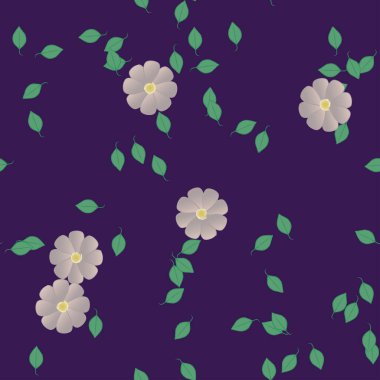 Yaprakları pürüzsüz arkaplan, vektör illüstrasyonu