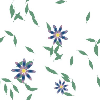 Yaprakları pürüzsüz arkaplan, vektör illüstrasyonu