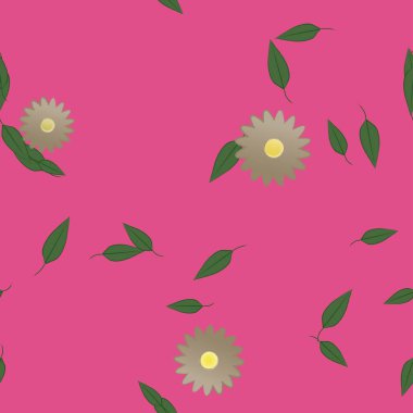 Yaprakları pürüzsüz arkaplan, vektör illüstrasyonu