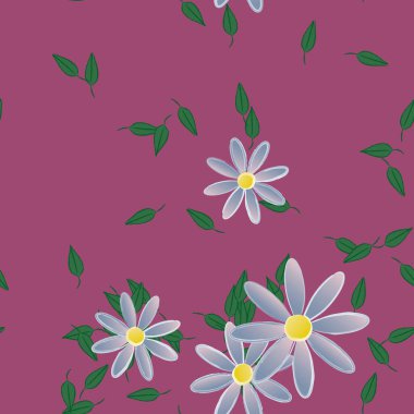 Yaprakları pürüzsüz arkaplan, vektör illüstrasyonu