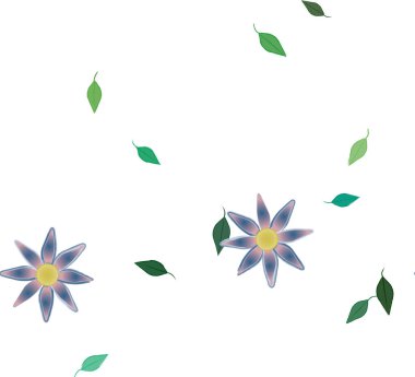 Yaprakları pürüzsüz arkaplan, vektör illüstrasyonu