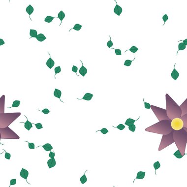 Yaprakları pürüzsüz arkaplan, vektör illüstrasyonu