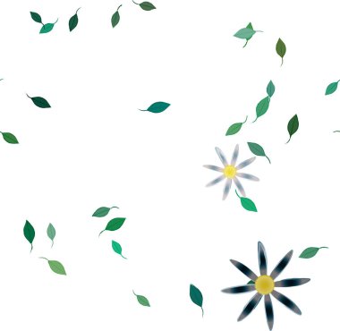 Yaprakları pürüzsüz arkaplan, vektör illüstrasyonu