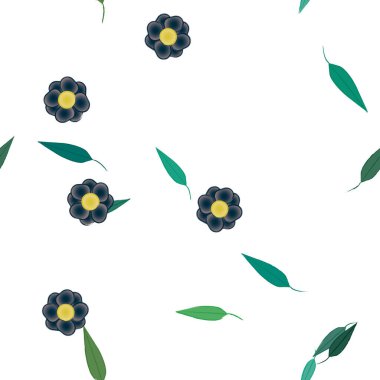 Yaprakları pürüzsüz arkaplan, vektör illüstrasyonu