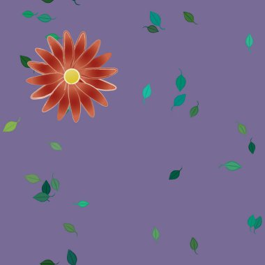 Yaprakları pürüzsüz arkaplan, vektör illüstrasyonu