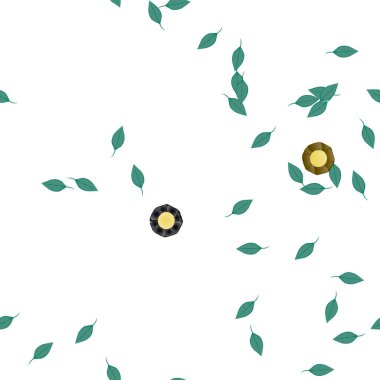 Yaprakları pürüzsüz arkaplan, vektör illüstrasyonu