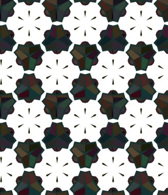 Geometrik süslemeli kusursuz desen. vektör illüstrasyonu