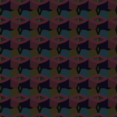 Geometrik süslemeli kusursuz desen. vektör illüstrasyonu