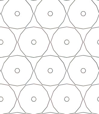 Geometrik süslemeli vektör deseni. Kusursuz tasarım dokusu.