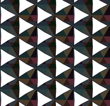 Geometrik süslemeli vektör deseni. Kusursuz tasarım dokusu. 