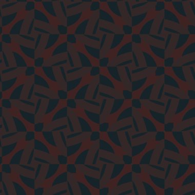 Geometrik süslemeli vektör deseni. Kusursuz tasarım dokusu. 