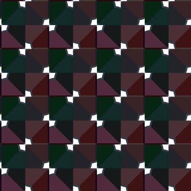 Geometrik süslemeli vektör deseni. Kusursuz tasarım dokusu. 