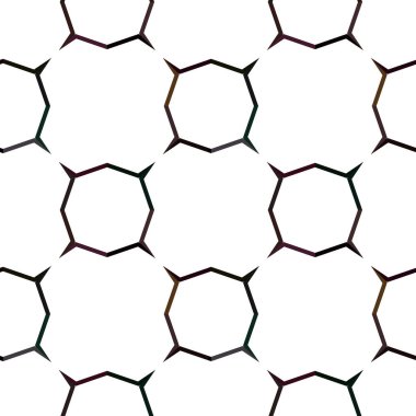 Modern geometrik vektör tasarımı, kusursuz desen çizimi