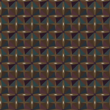 Soyut geometrik süslemeli vektör deseni. Kusursuz tasarım dokusu.