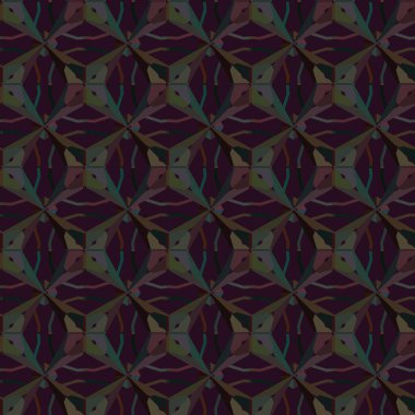 Modern geometrik vektör tasarımı, kusursuz desen çizimi