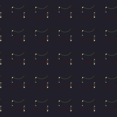 Soyut geometrik süslemeli vektör deseni. Kusursuz tasarım dokusu.