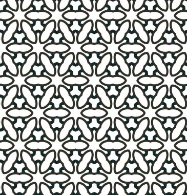 Geometrik süslemeli vektör deseni. Kusursuz tasarım dokusu.