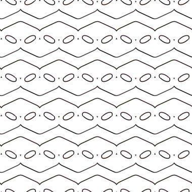 Geometrik süslemeli vektör deseni. Kusursuz tasarım dokusu. 