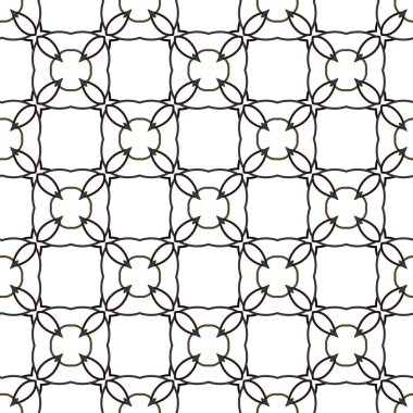 Geometrik süslemeli vektör deseni. Kusursuz tasarım dokusu.