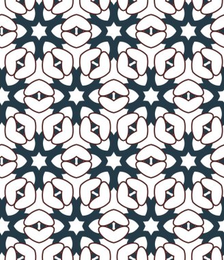 Geometrik süslemeli vektör deseni. Kusursuz tasarım dokusu.