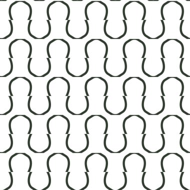 Geometrik süslemeli vektör deseni. Kusursuz tasarım dokusu.