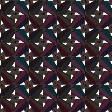 Geometrik süslemeli kusursuz desen. vektör illüstrasyonu