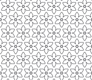 Geometrik süslemeli kusursuz desen. vektör illüstrasyonu