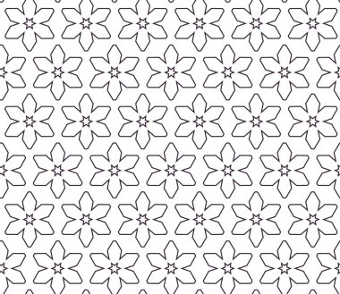 Geometrik süslemeli vektör deseni. Kusursuz tasarım dokusu.