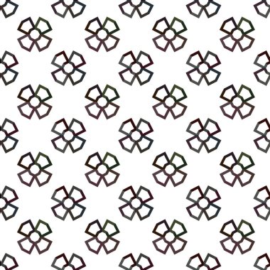 Geometrik süslemeli vektör deseni. Kusursuz tasarım dokusu.