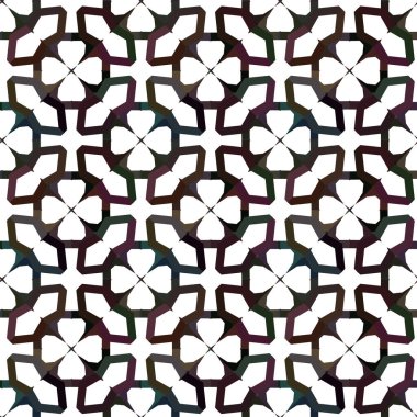 Modern geometrik vektör tasarımı, kusursuz desen çizimi