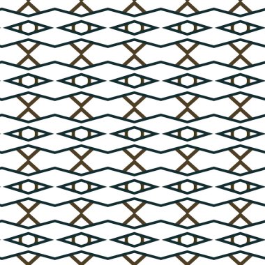 Geometrik süslemeli vektör deseni. Kusursuz tasarım dokusu.