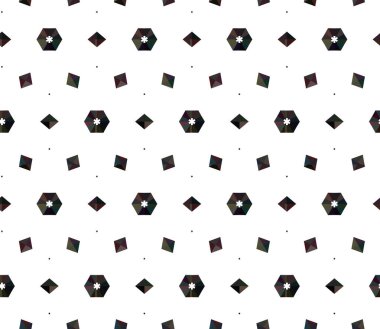 Geometrik süslemeli vektör deseni. Kusursuz tasarım dokusu.