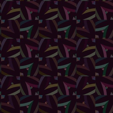 Soyut geometrik süslemeli vektör deseni. Kusursuz tasarım dokusu.