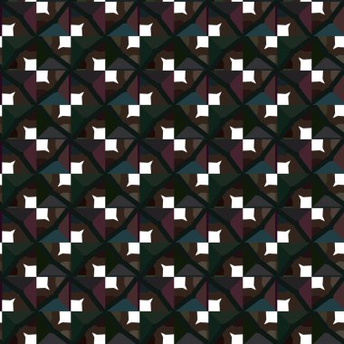 Modern geometrik vektör tasarımı, kusursuz desen çizimi