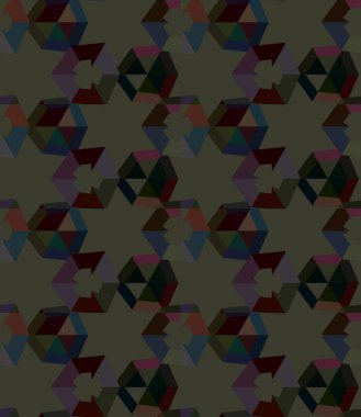 Modern geometrik vektör tasarımı, kusursuz desen çizimi