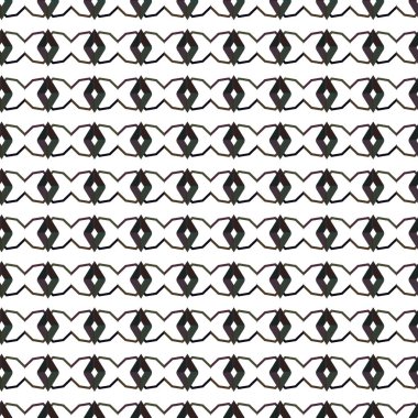 Geometrik süslemeli vektör deseni. Kusursuz tasarım dokusu.