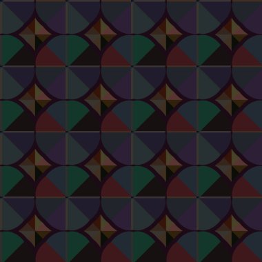 Geometrik süslemeli vektör deseni. Kusursuz tasarım dokusu. 