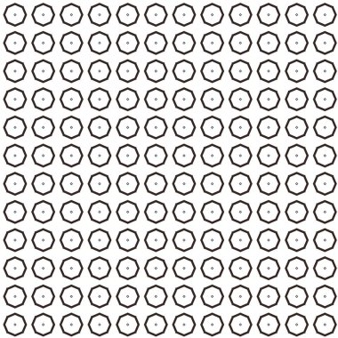 Geometrik süslemeli vektör deseni. Kusursuz tasarım dokusu.