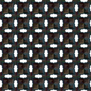 Geometrik süslemeli vektör deseni. Kusursuz tasarım dokusu. 